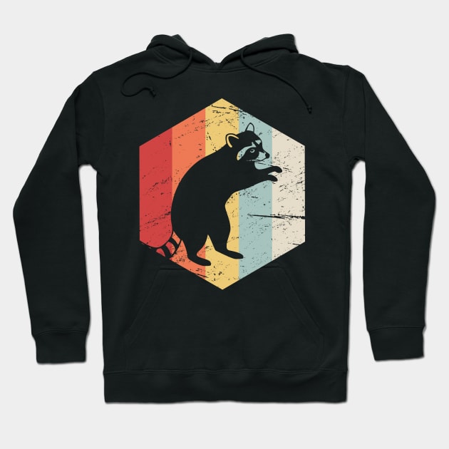 Retro 70s Raccoon Hoodie by MeatMan